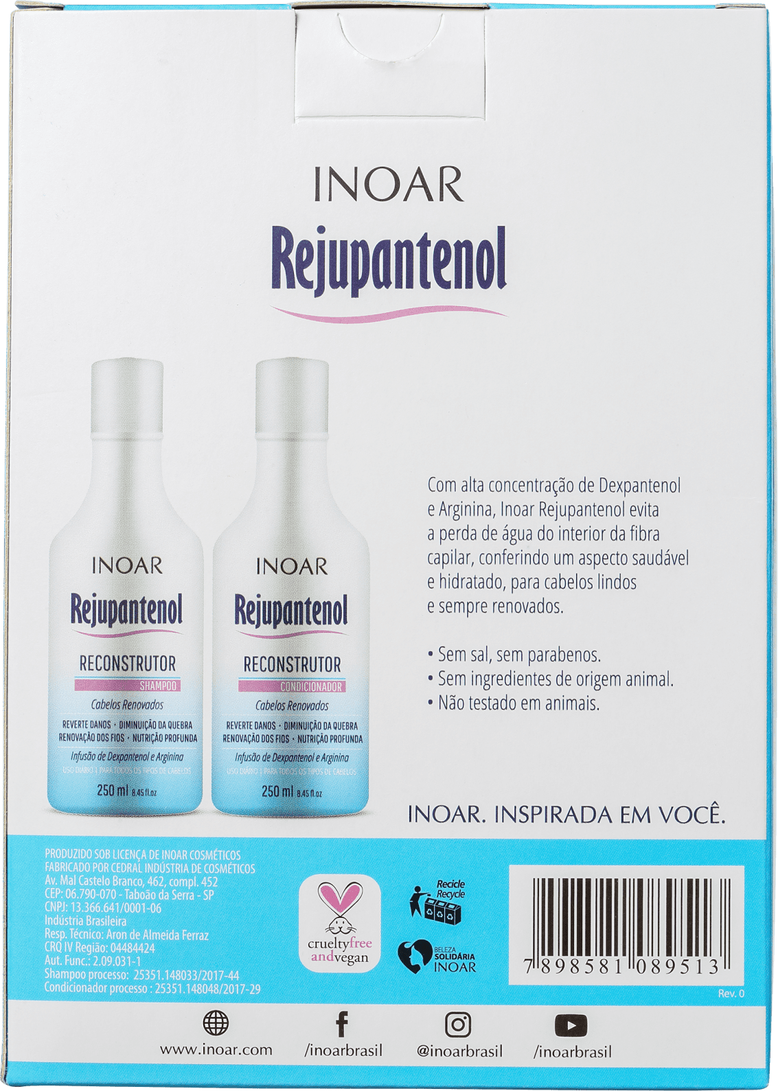 Kit Inoar Rejupantenol Duo (2 Produtos)