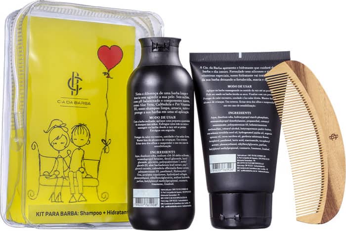 Kit Barba Cia da Barba Namorados (3 Produtos)