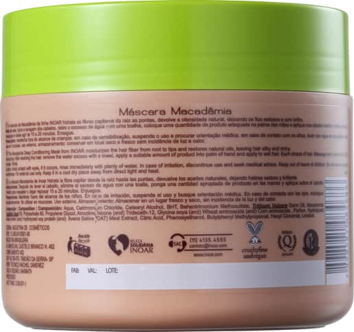 Inoar Macadâmia Oil Premium - Máscara Capilar 500ml