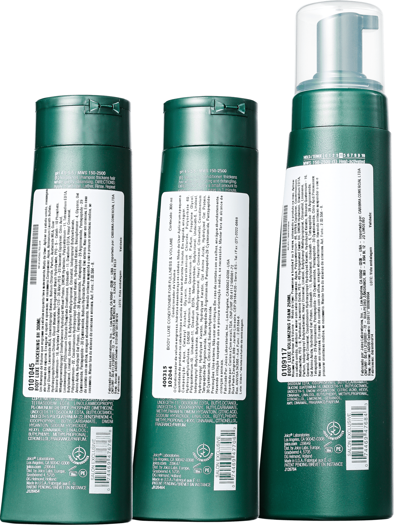 Kit Joico Body Luxe Foam (3 Produtos)