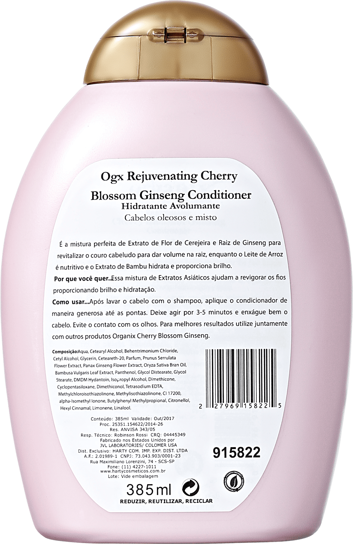 Organix Cherry Blossom Ginseng - Condicionador 385ml