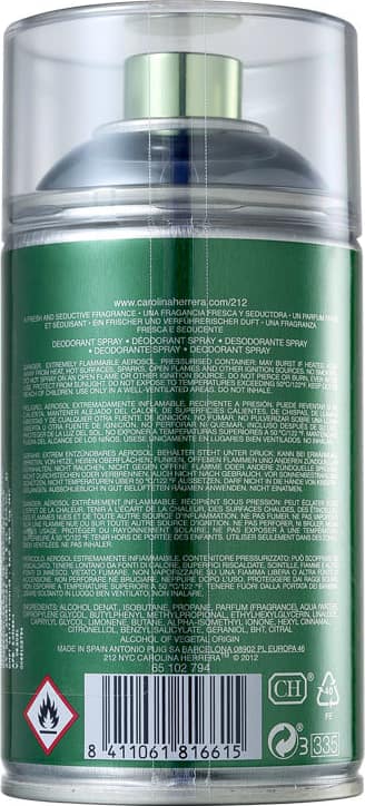 Carolina Herrera 212 NYC Seductive - Body Spray Feminino 250ml