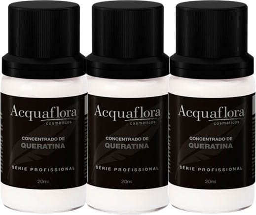 Acquaflora Reconstrução Concentrado de Queratina - Ampola Capilar 3x20ml