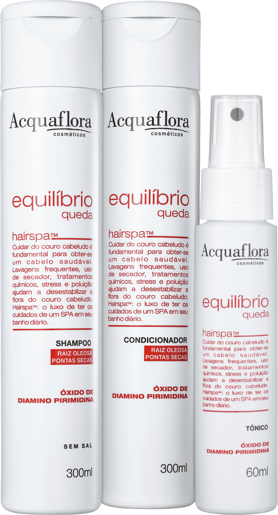 Kit Acquaflora Equilíbrio Queda Super (3 Produtos)
