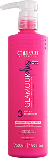 Cadiveu Professional Glamour Rubi Plus 3 - Máscara Capilar 500ml