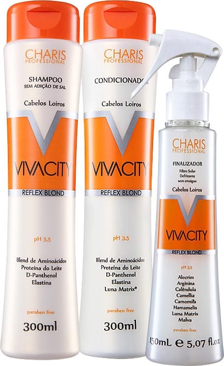 Kit Charis Vivacity Reflex Blond Camomila (3 Produtos)