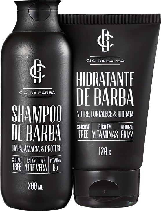 Kit Barba Cia da Barba - Shampoo 200ml + Hidratante 120g