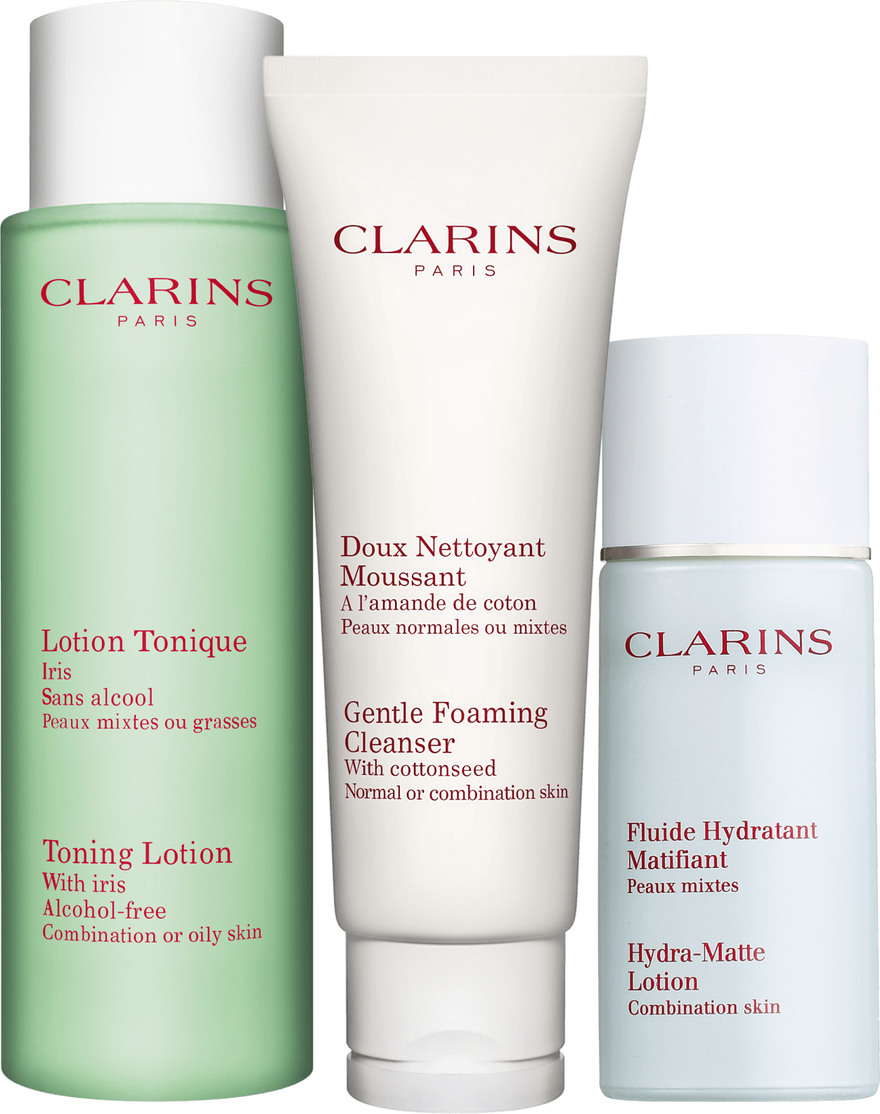 Clarins Aux Plantes Tonique Hidra-Matte Kit (3 Produtos)