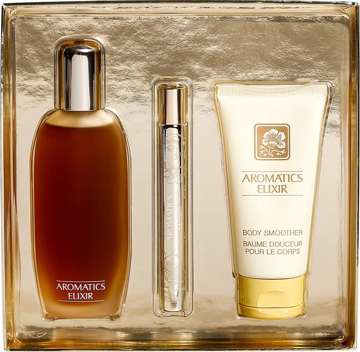 Conjunto Aromatics Elixir Riches Clinique Feminino - Eau de Parfum 100ml + Loção Corporal 75ml + Miniatura 10ml
