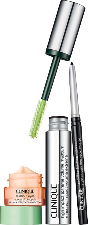 Kit Clinique Lashes to the Extreme High Impact Mascara Set (3 Produtos)