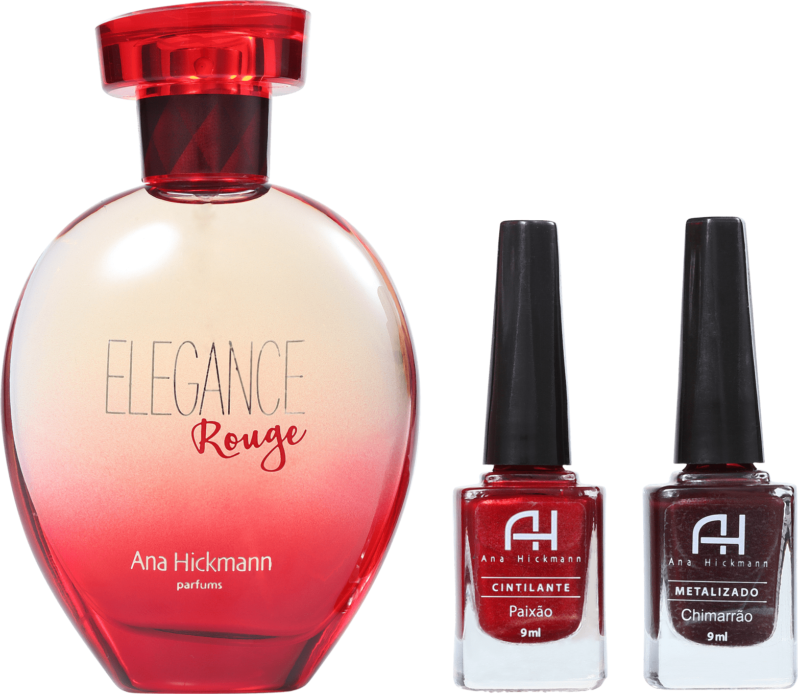 Conjunto Elegance Rouge Ana Hickmann Feminino - Deo Colônia 80ml + Esmalte 9ml 2un
