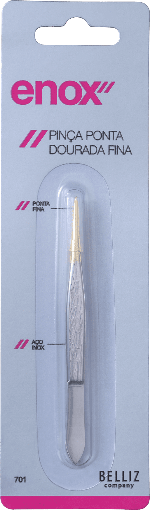 Enox Ponta Dourada Fina - Pinça de Precisão