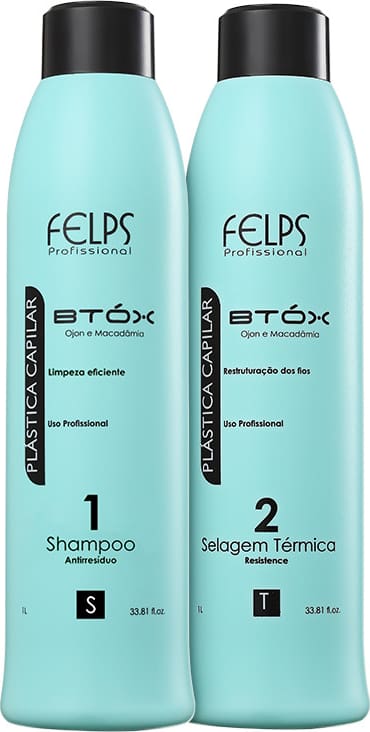 Kit Felps Profissional Plástica Capilar Btóx Selagem Térmica (2 Produtos)