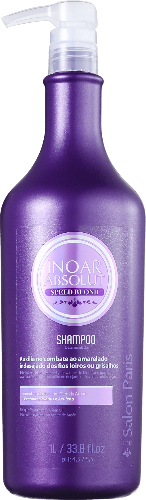 Inoar Absolut Speed Blond - Shampoo Desamarelador 1000ml