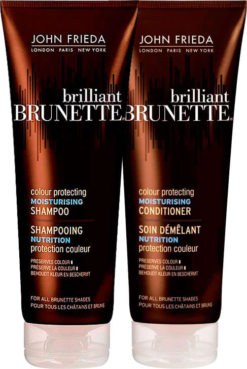 John Frieda Brilliant Brunette Colour Protecting Moisturising Duo Kit (2 Produtos)