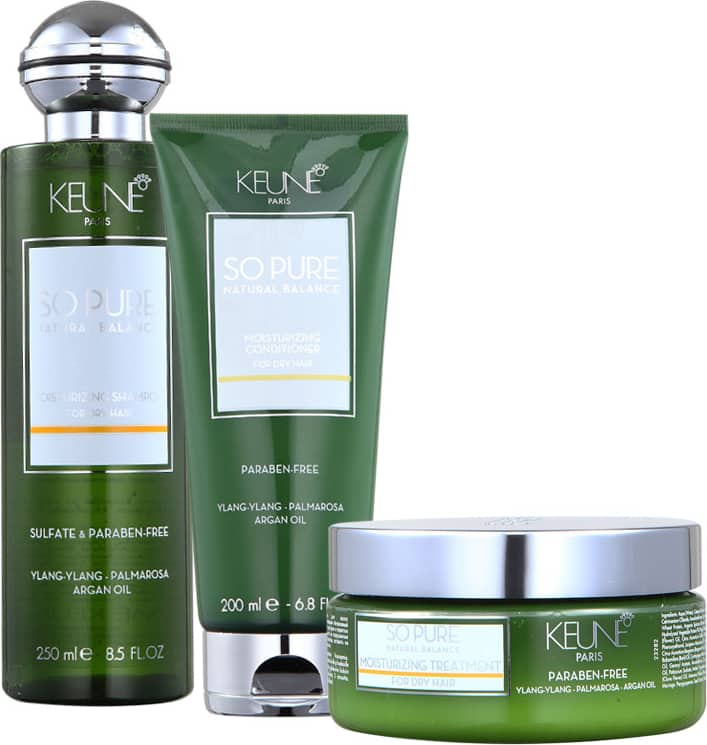 Kit Keune So Pure Moisturizing Treatment (3 Produtos)