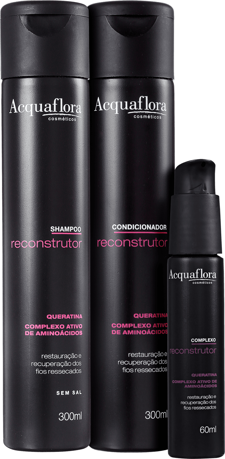 Kit Acquaflora Reconstrução Complexo de Tratamento (3 Produtos)