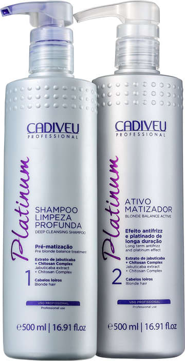 Kit Cadiveu Professional Platinum Antifrizz (2 Produtos)