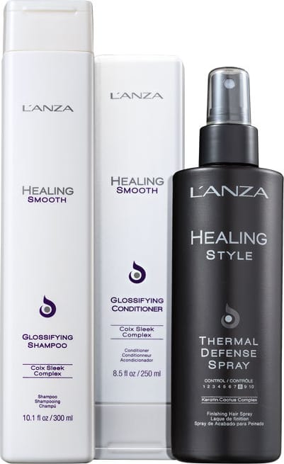 Kit L'Anza Healing Smooth Thermal (3 Produtos)