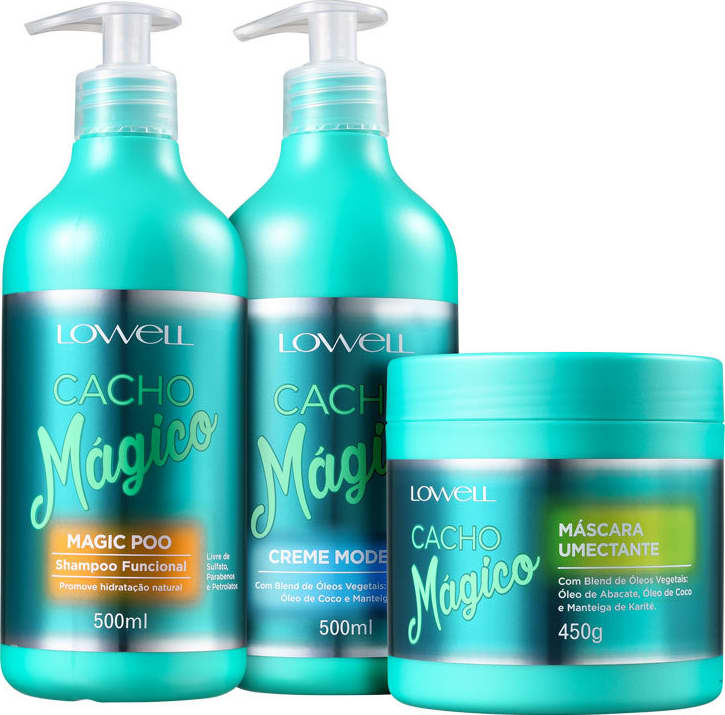 Kit Lowell Cacho Mágico Trio (3 Produtos)