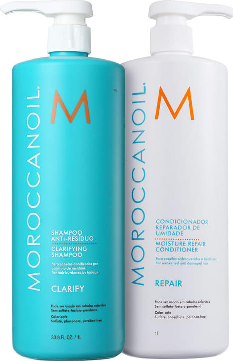 Kit Moroccanoil Cabelo Reparado Profissional (2 Produtos)