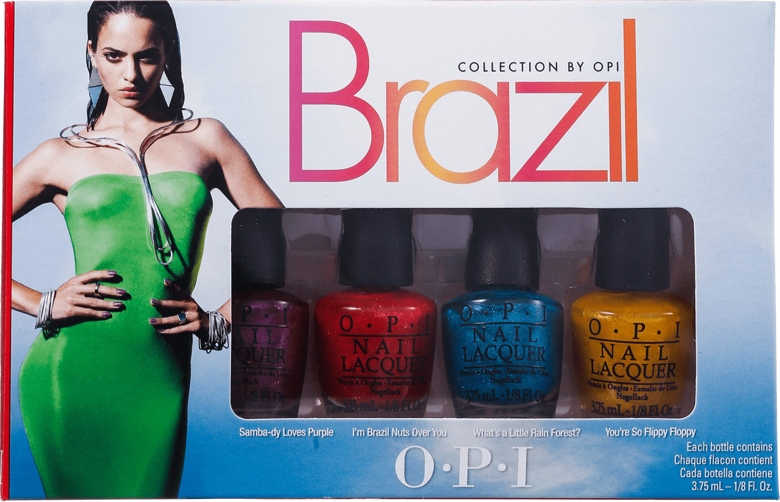 Kit OPI Brazil Collection Beachsandies de Esmaltes (4 miniaturas)