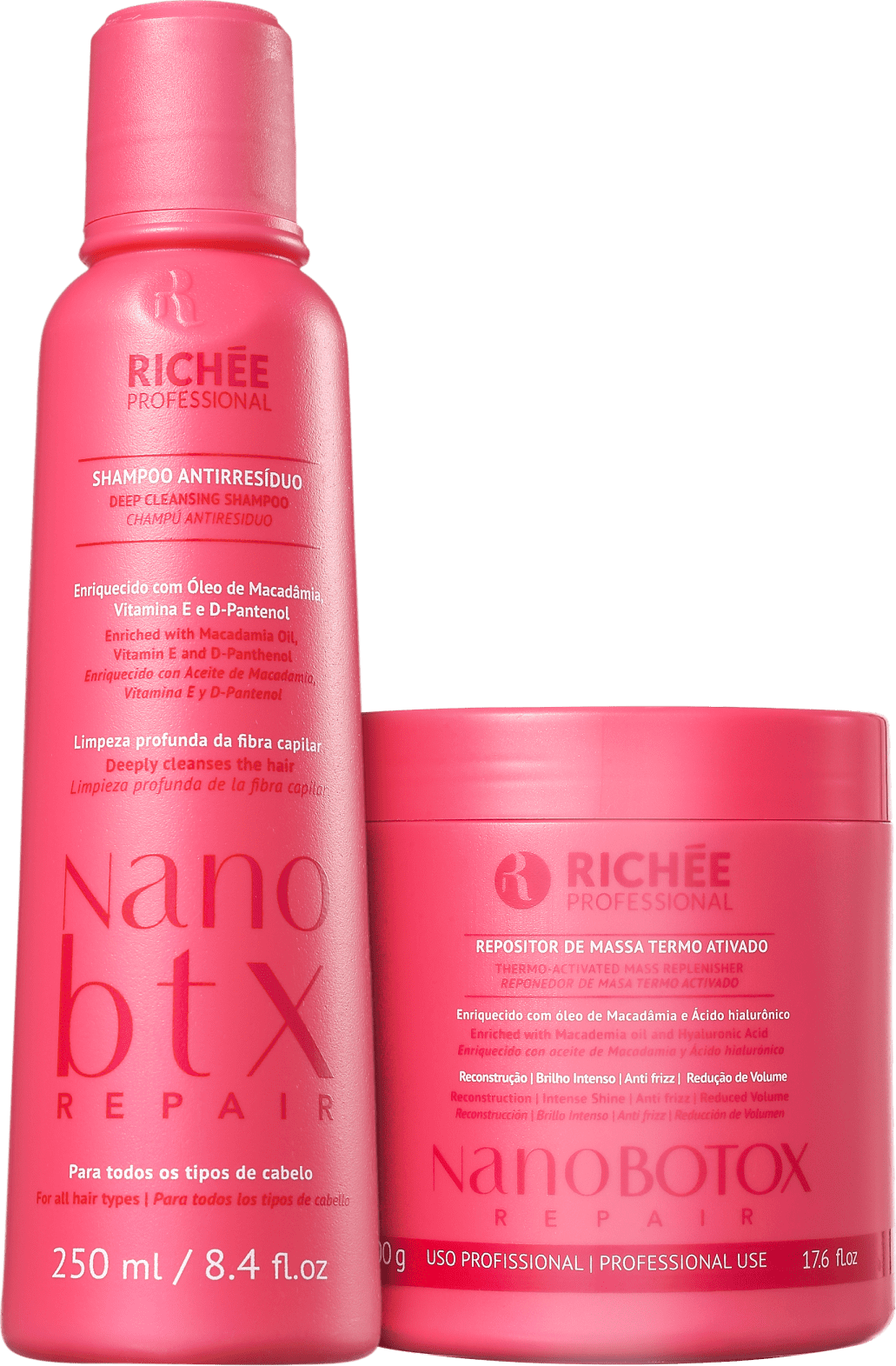 Kit Richée Professional Nano Botox Repair Repositor de Massa (2 Produtos)
