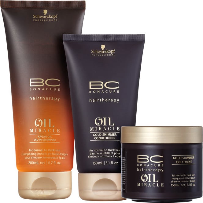 Kit Schwarzkopf Professional BC Bonacure Oil Miracle Tratamento Triplo (3 Produtos)