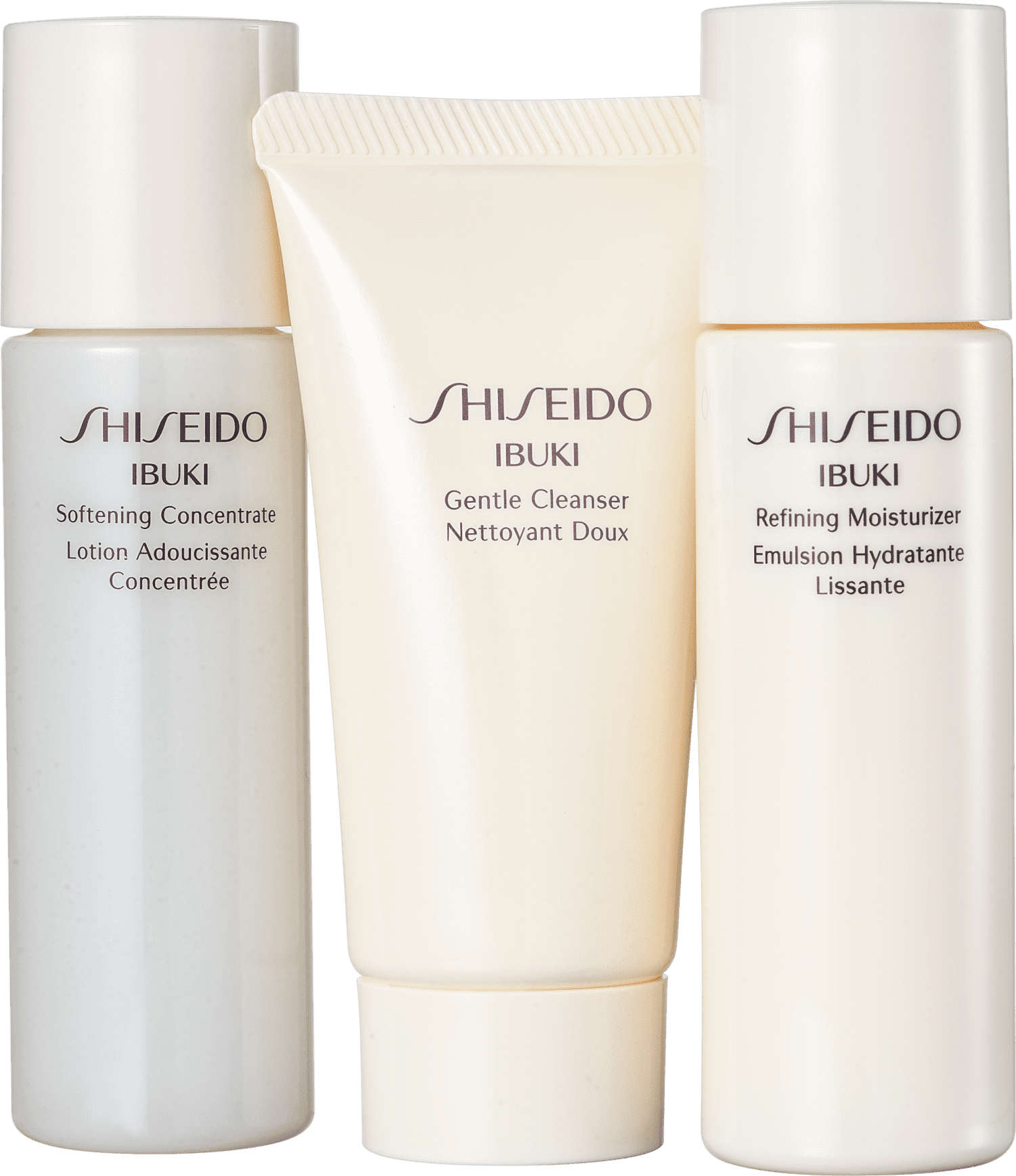Kit Shiseido Ibuki Starter Ready (3 produtos)