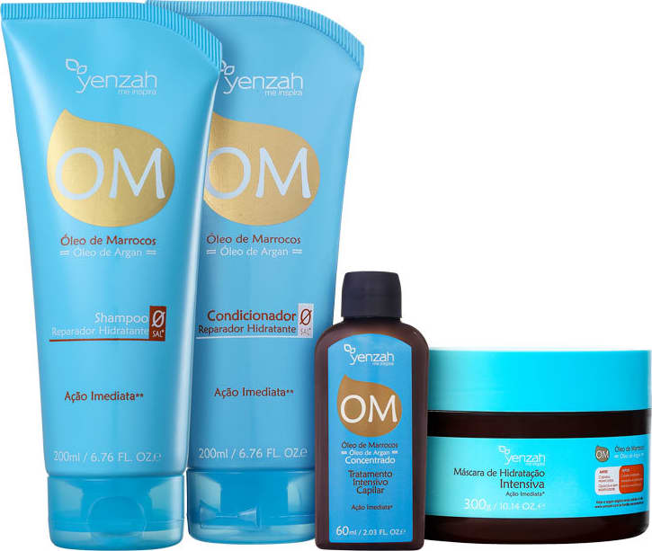 Kit Yenzah OM Óleo de Marrocos Argan Full (4 Produtos)