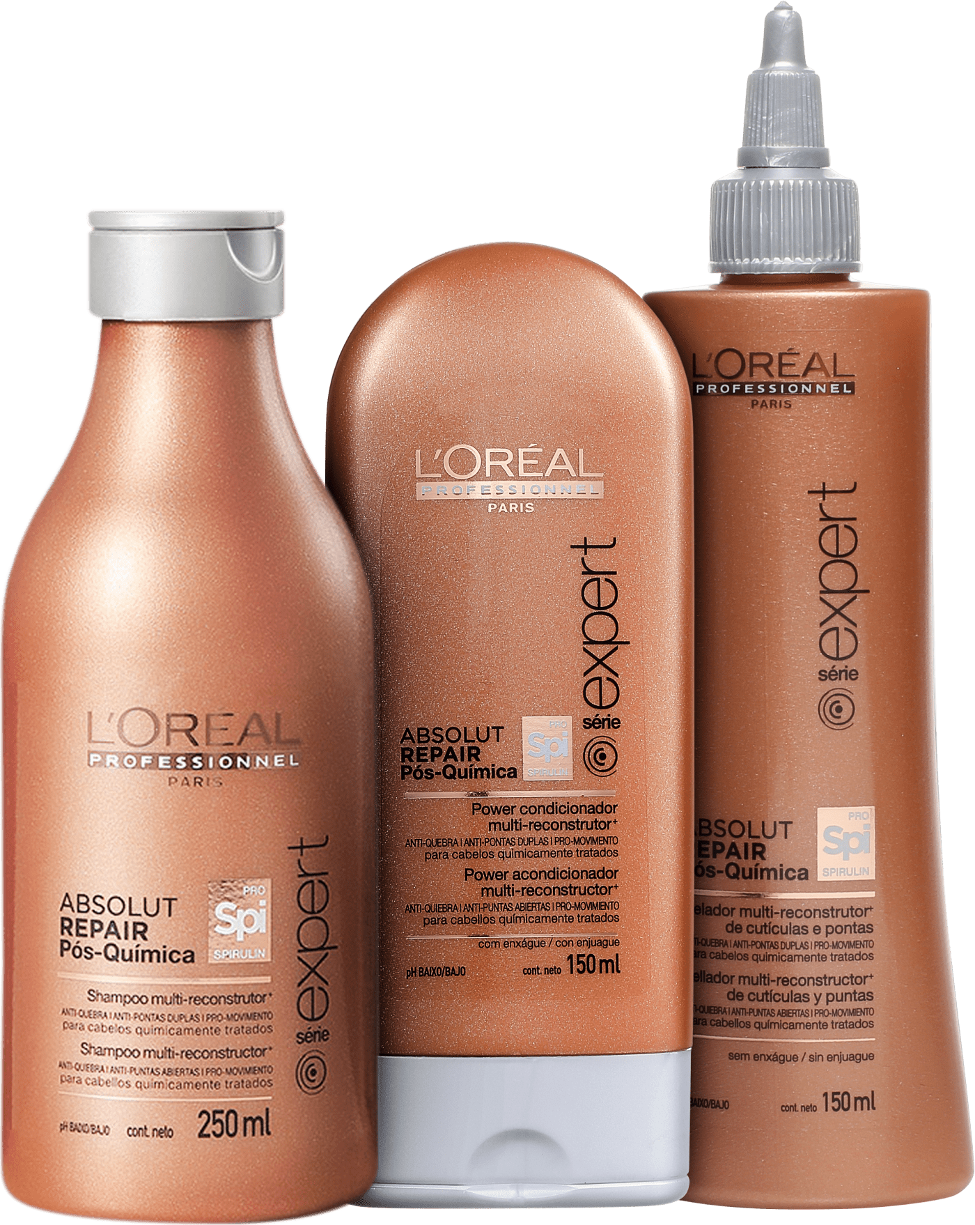 Kit L'Oréal Professionnel Absolut Repair Pós-Química Reconstrução e Proteção (3 Produtos)