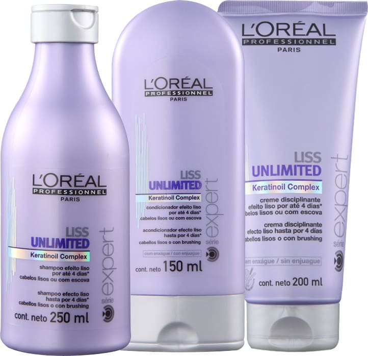 Kit L'Oréal Professionnel Expert Liss Unlimited Discipline (3 Produtos)