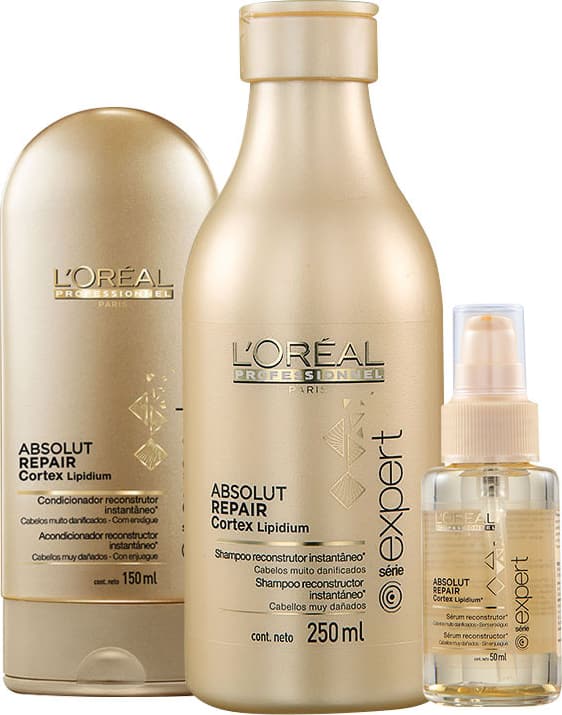 Kit L'Oréal Professionnel Expert Absolut Repair Cortex Lipidium Trio (3 Produtos)