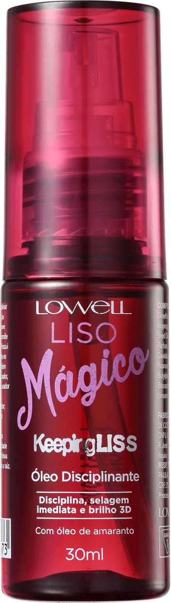 Lowell Keeping Liss Liso Mágico - Óleo Capilar 30ml