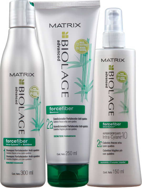 Matrix Biolage Forcefiber Hyperfortificante Concentrado Kit (3 Produtos)