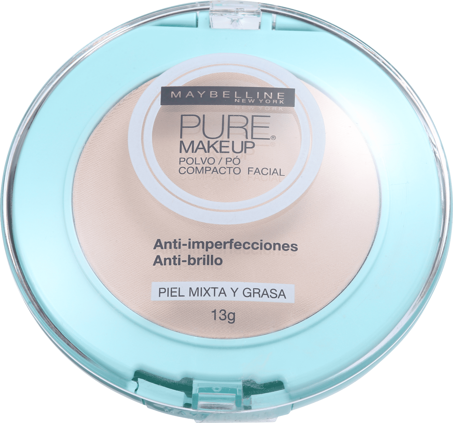 Maybelline Pure Makeup Bege Claro - Pó Compacto Natural 13g