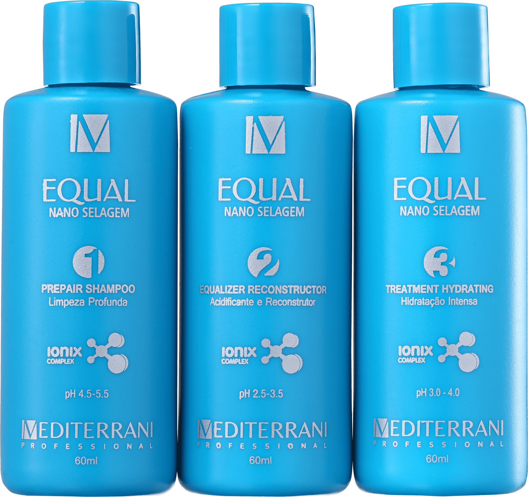 Mediterrani Equal System Ultra Alinhamento e Brilho 3D Kit (3 Produtos)