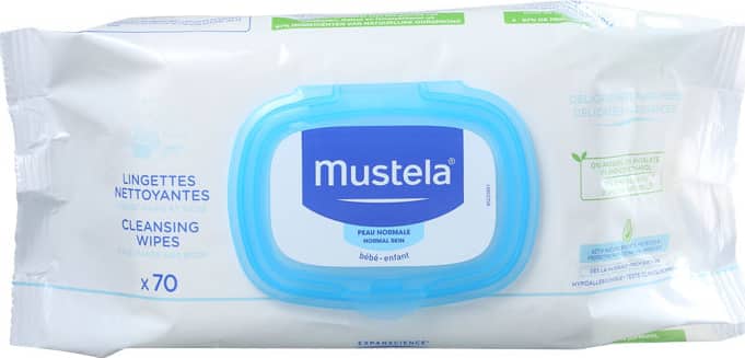 Mustela Bébé Dermo Soothing - Lenços de Limpeza (70 unidades)