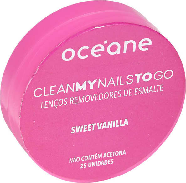 Clean My Nails To Go Sweet Vanilla - Lenço Removedor de Esmalte (25 Unidades)