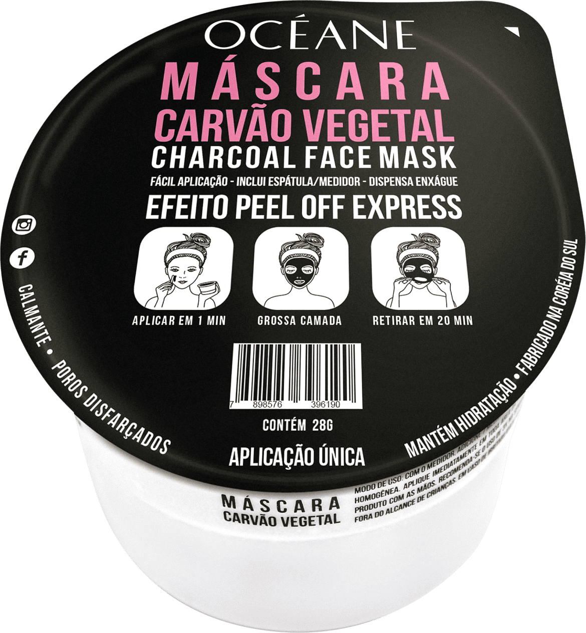 Charcoal - Máscara Facial