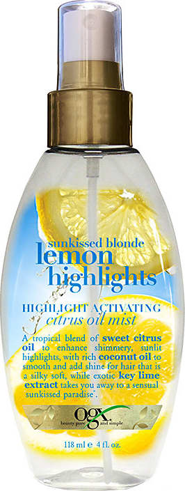 Organix Lemon Highlights Hightlight Activating Citrus Oil Mist - Óleo Finalizador 118ml