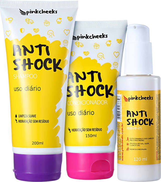 Kit Pink Cheeks Anti Shock Trio (3 Produtos)