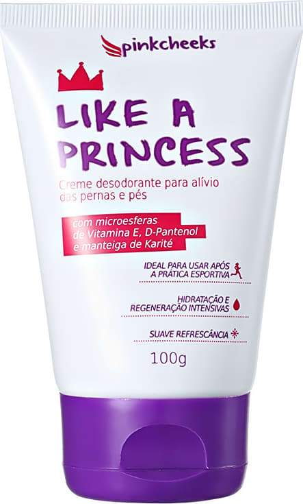 Pink Cheeks Like a Princess - Creme para Pernas e Pés 100g