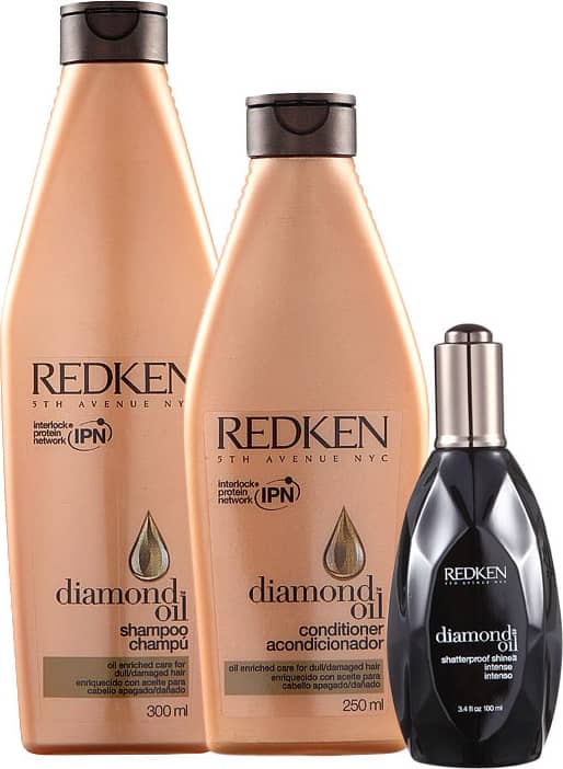 Kit Redken Diamond Oil Shatterproof Shine (3 Produtos)