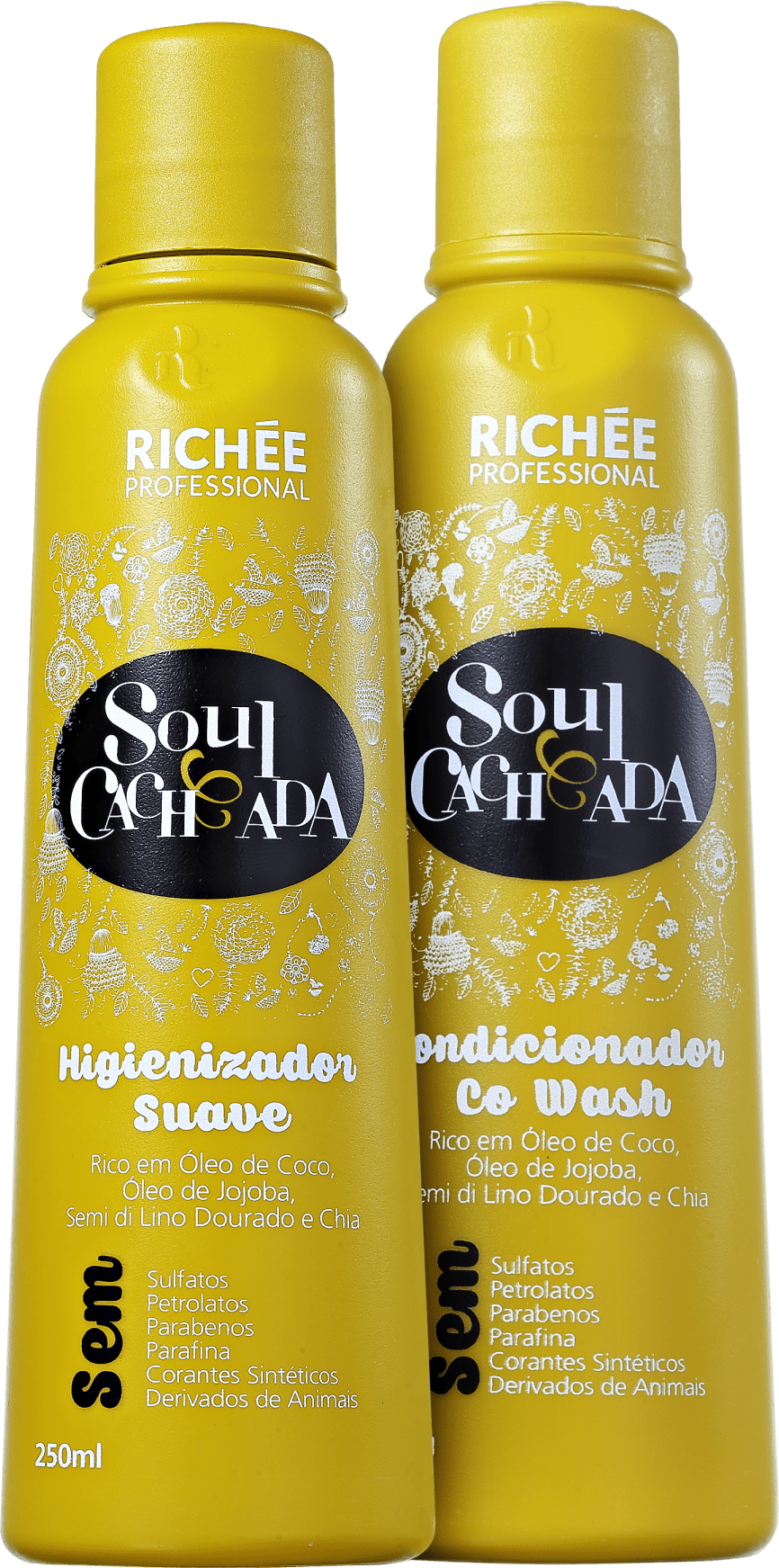 Kit Richée Professional Soul Cacheada Limpeza Condicionante (2 Produtos)