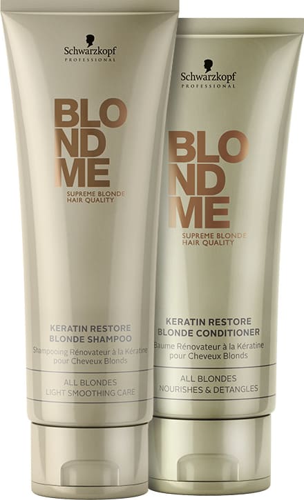 Kit Schwarzkopf Professional BlondMe Keratin Restore All Blondes Duo (2 Produtos)