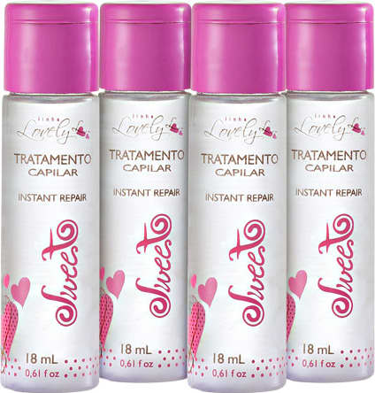 Sweet Hair Lovely Instant Repair - Ampola de Hidratação 4x18ml