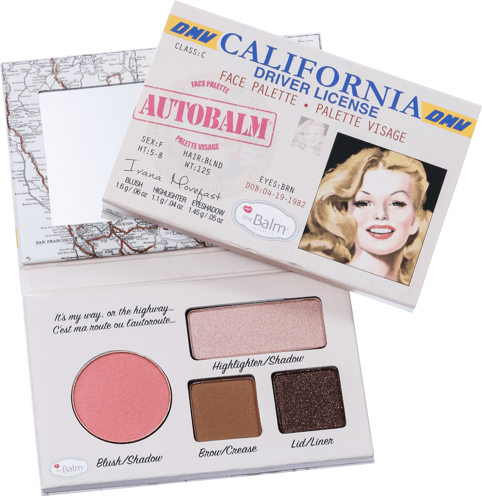 the Balm Autobalm California - Paleta de Maquiagem 4,15g