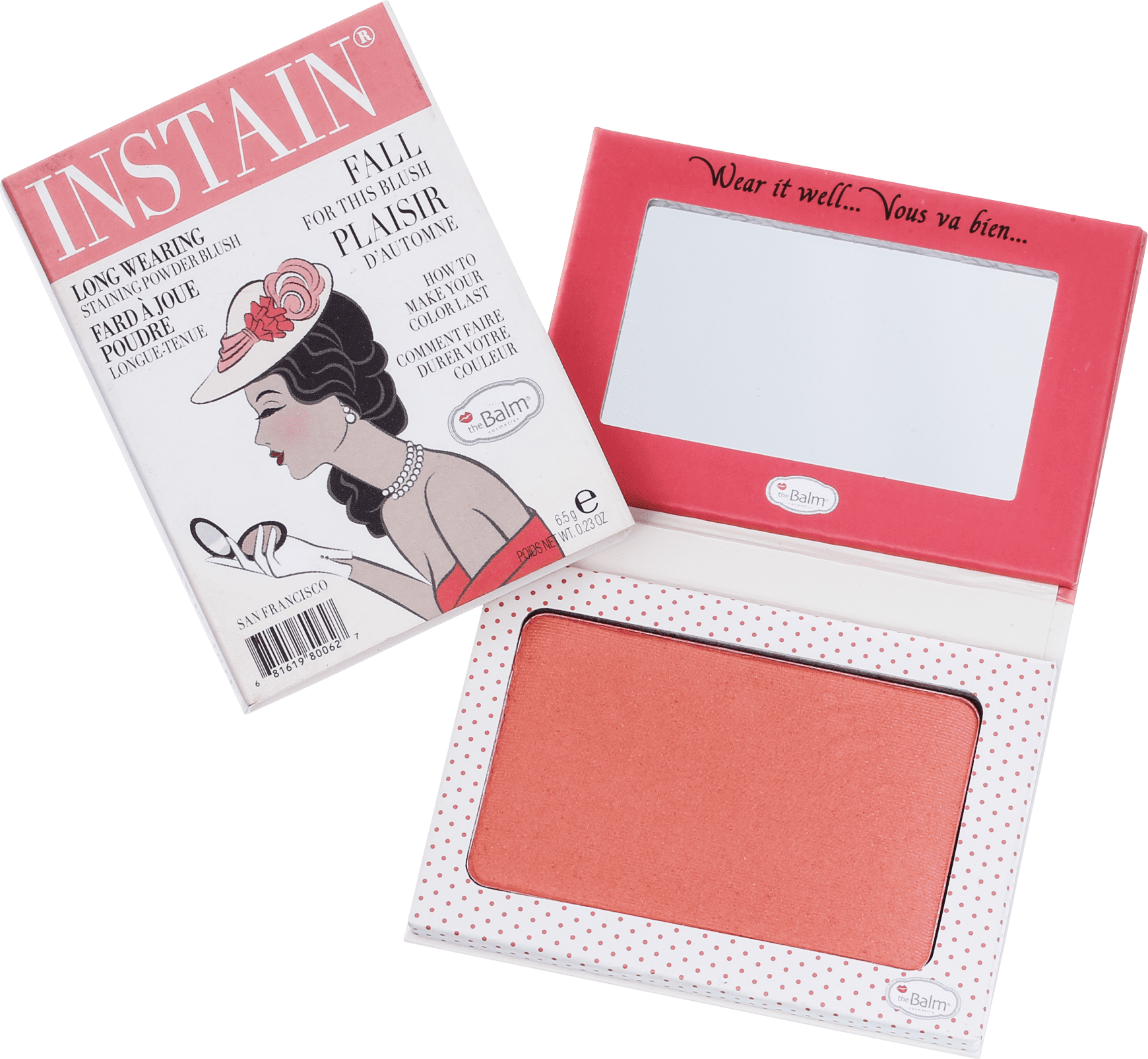 the Balm Instain Swiss Dot Peach - Blush Luminoso 5,5g
