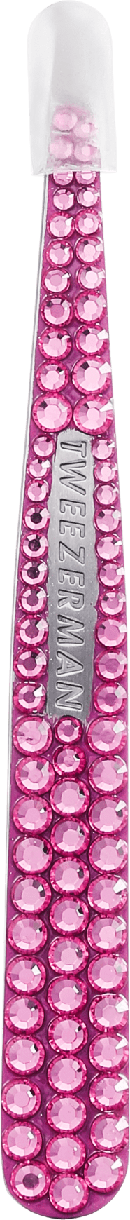 Tweezerman Slant Swarovski - Pinça Pink